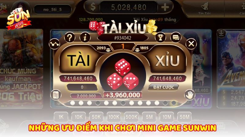 Nhung Uu Diem Khi Choi Mini Game Sunwin