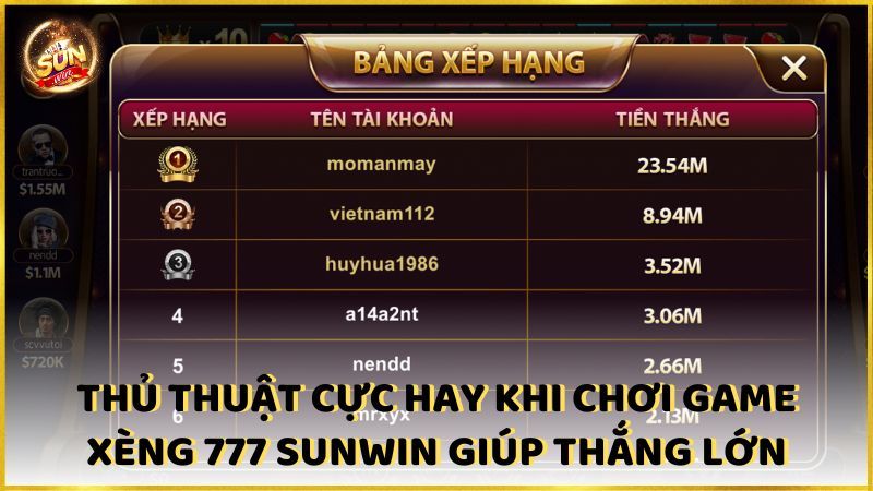 Thu Thuat Cuc Hay Khi Choi Game Xeng 777 Sunwin Giup Thang Lon (1)