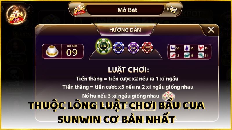 Thuoc Long Luat Choi Bau Cua Sunwin Co Ban Nhat (1)